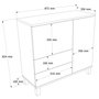 Hanah Home Mood - MD4-CS Armario Multiusos Arena y Roble